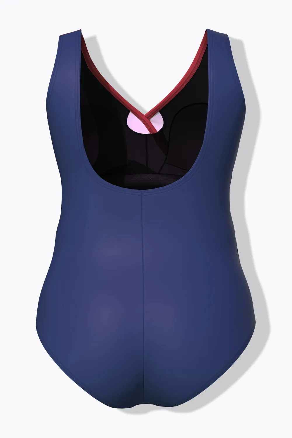 V-Neck Gradient Swimsuit