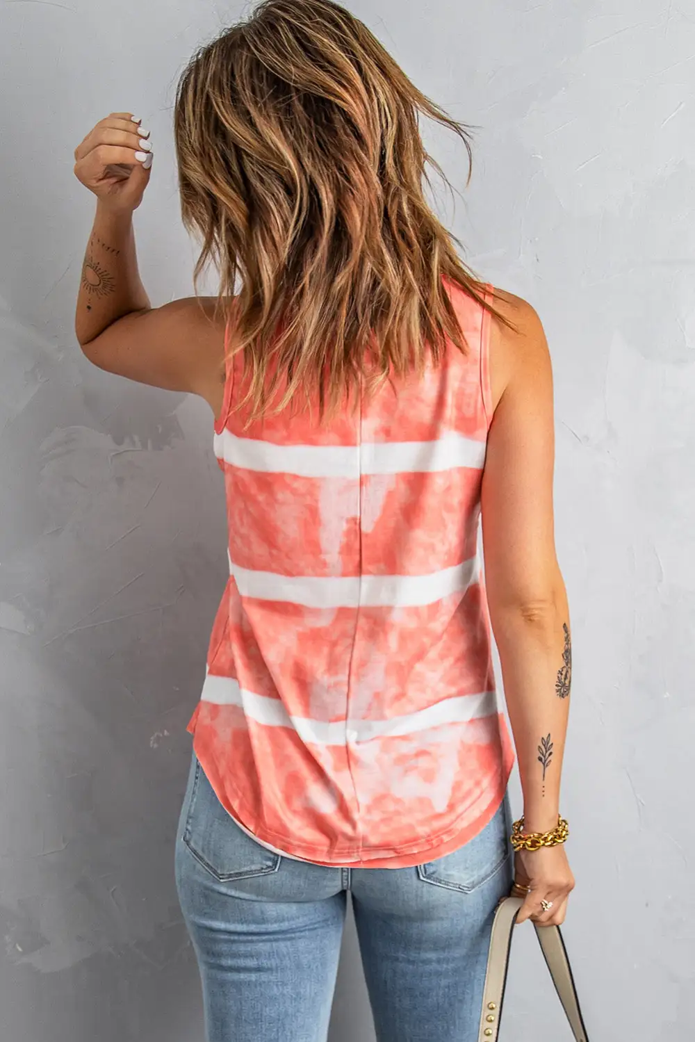 Washed Print Tank Top