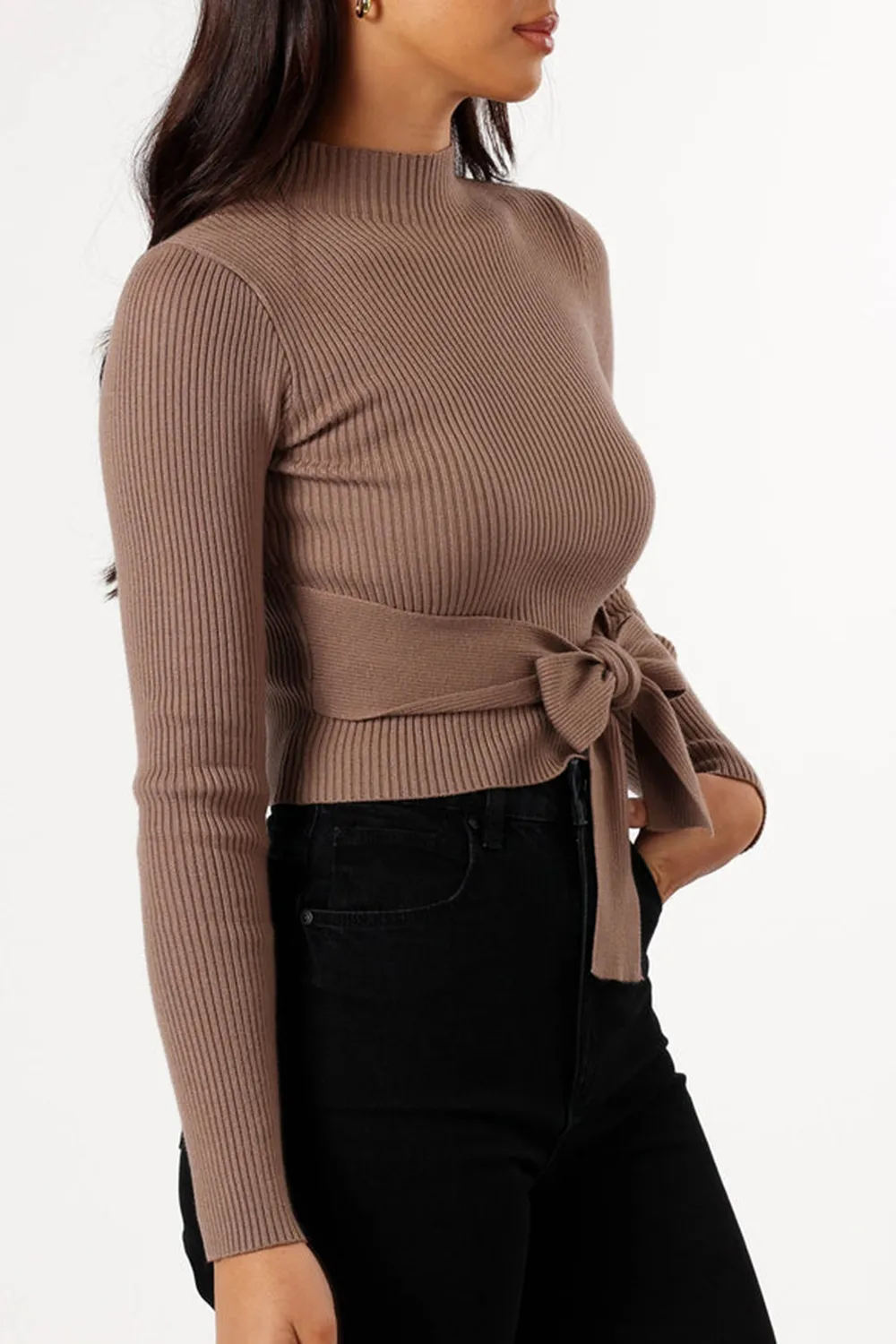 BOW LONG SLEEVE TOP