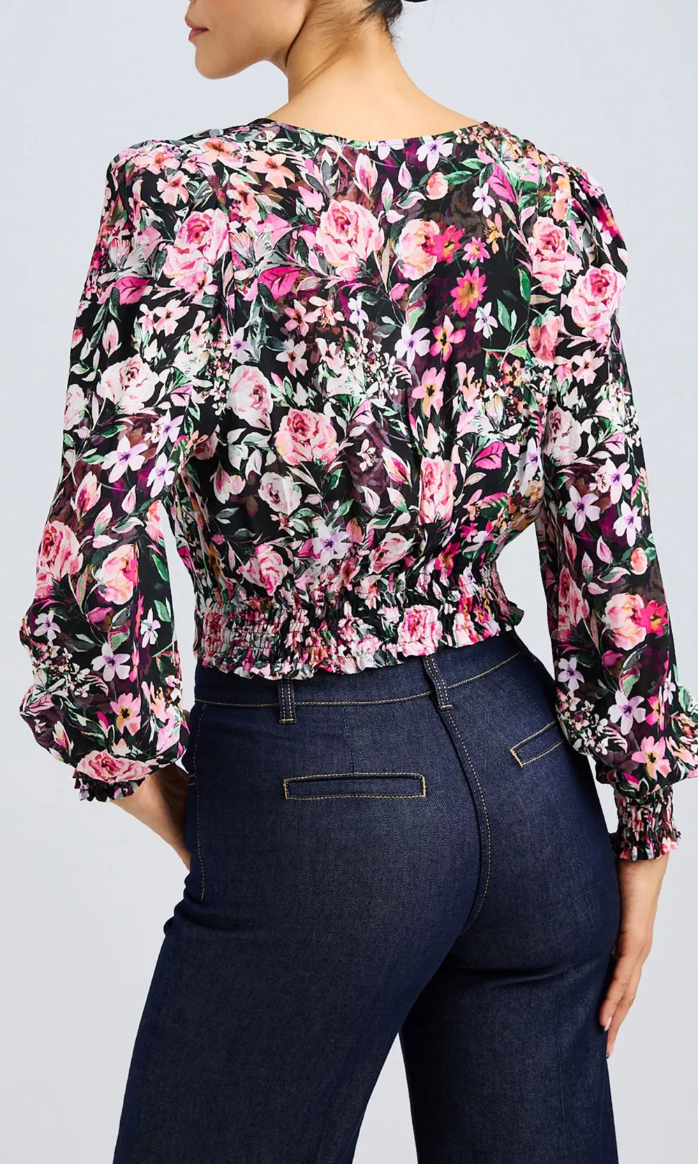 V-Neck Floral Sexy Shirt