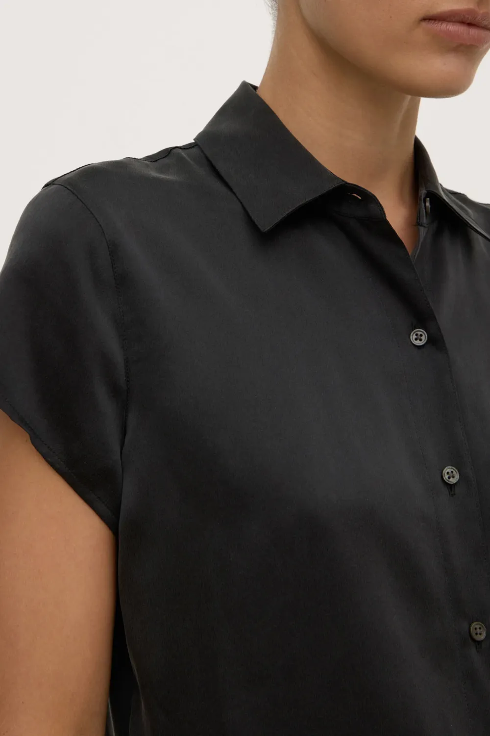 Women's Silk Short Sleeved Shirt