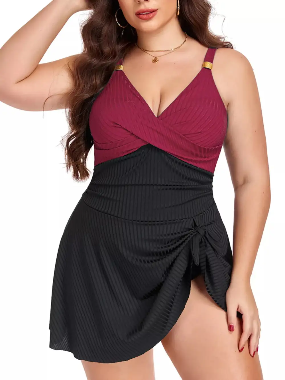 Island Ruched Swim Dress