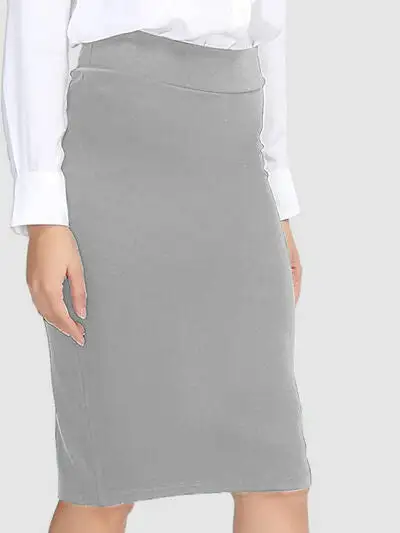 High-Waist Wrap Skirt