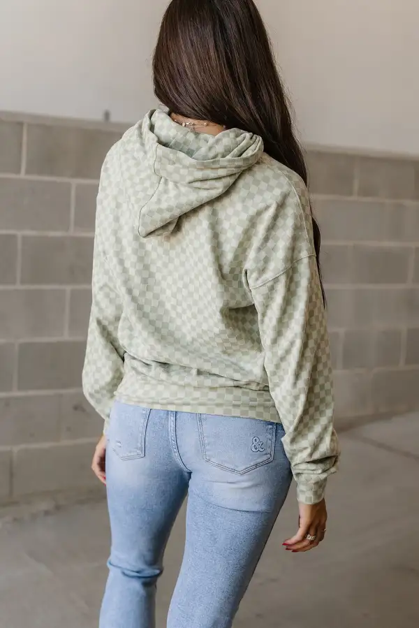 Everyday Printed Pocket Detail Hoodie