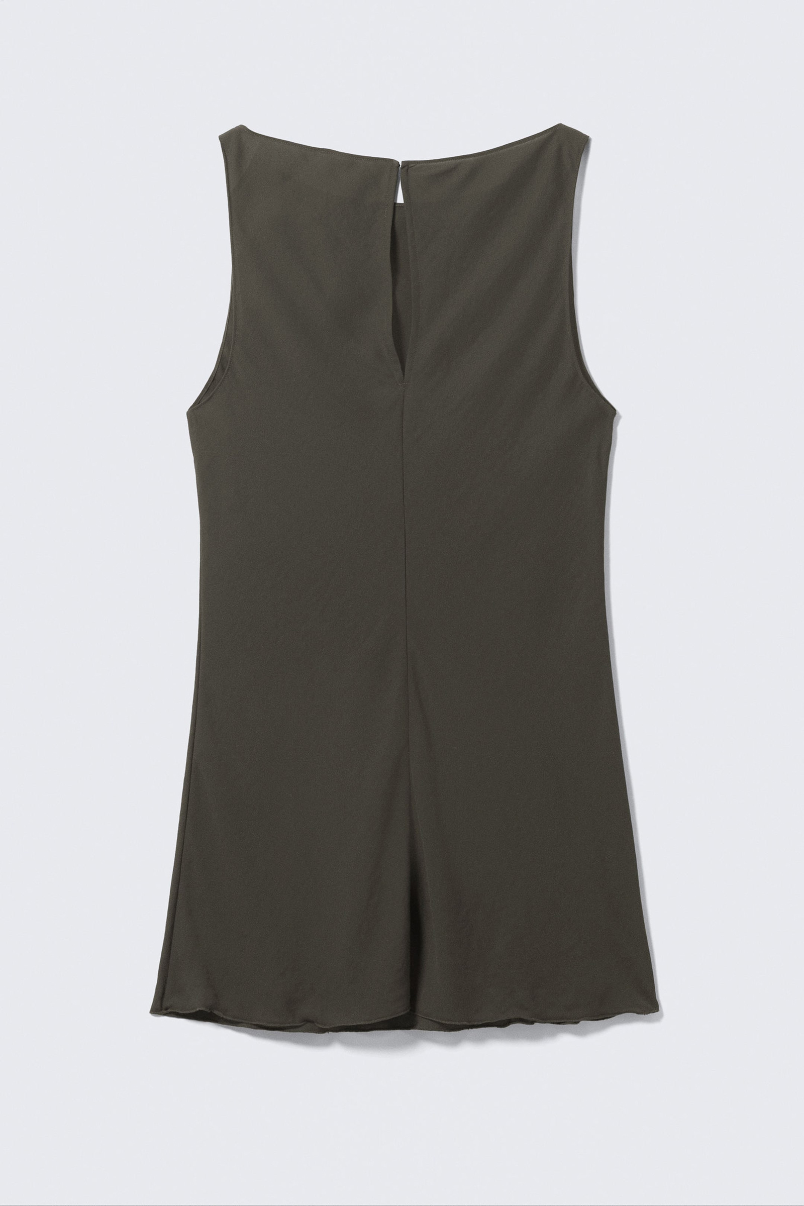 Boat Neck Sleeveless Dress