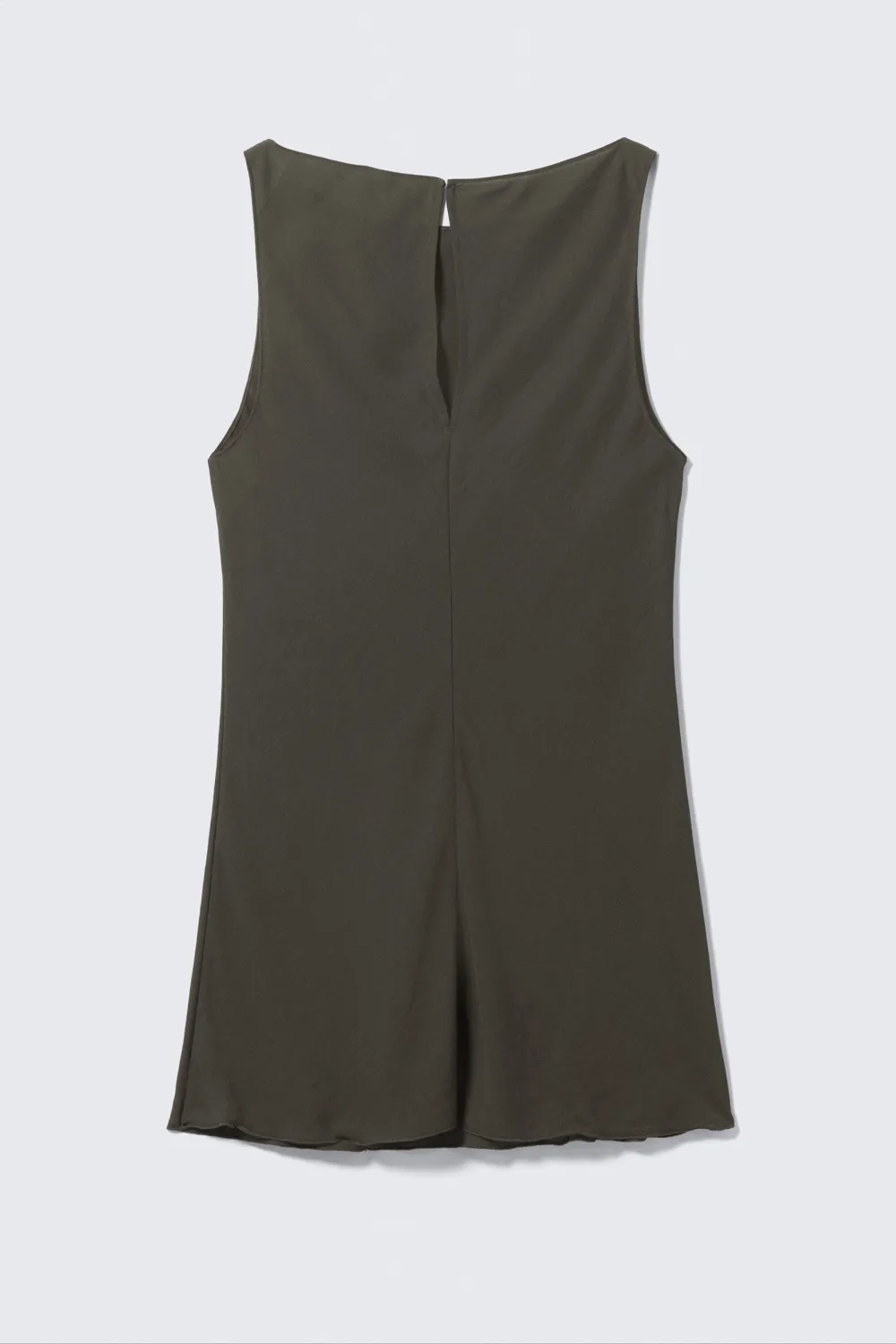 Boat Neck Sleeveless Dress