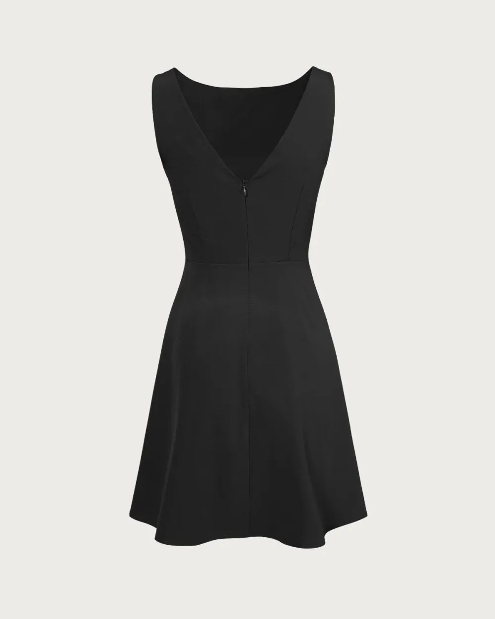 Regular Black Sleeveless Dress