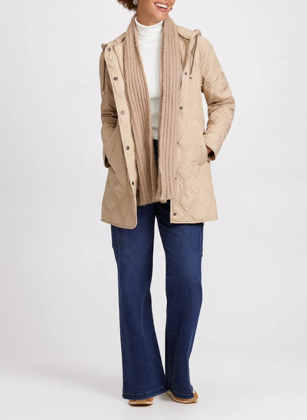 Versatile Hooded Down Coat