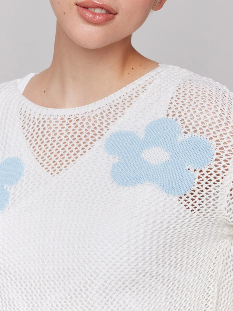 Women's Lively and Cute Star Hollow Blouse