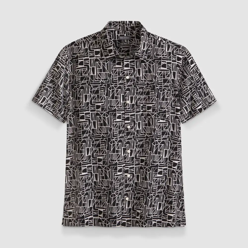 Everyday Print Short Sleeve Camp Shirt