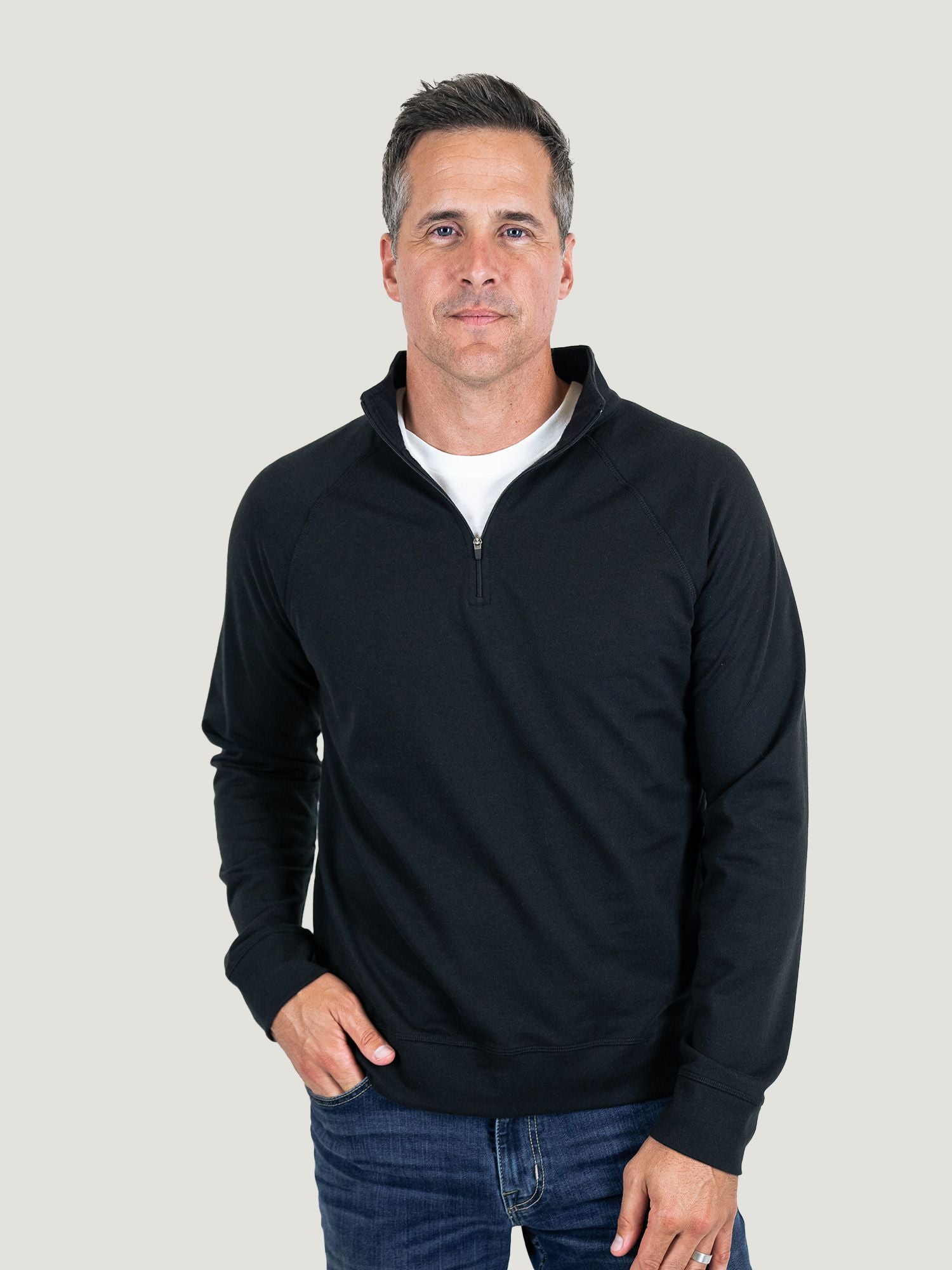 Black Quarter Zip