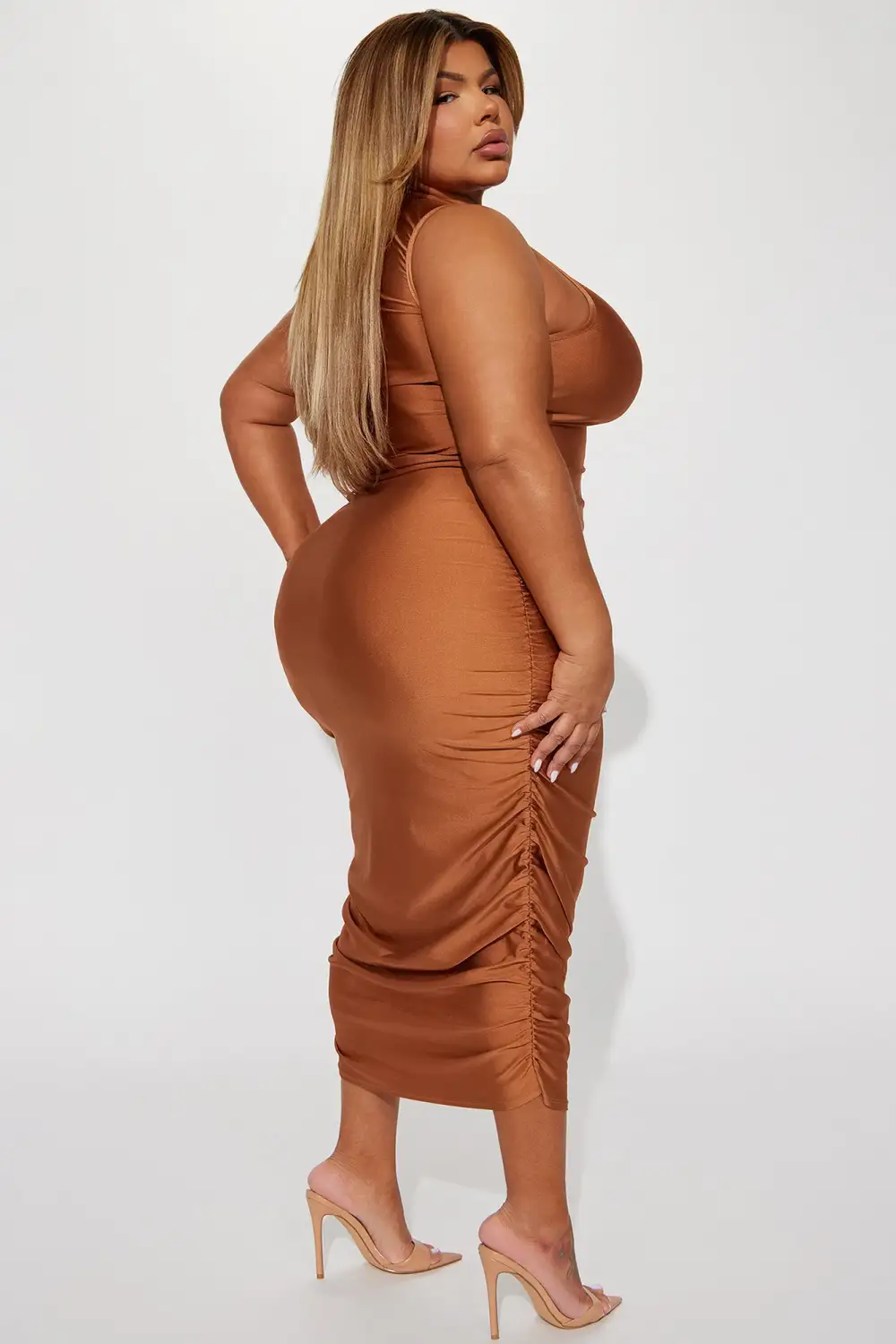 Date Night Tonight Maxi Dress - Brown
