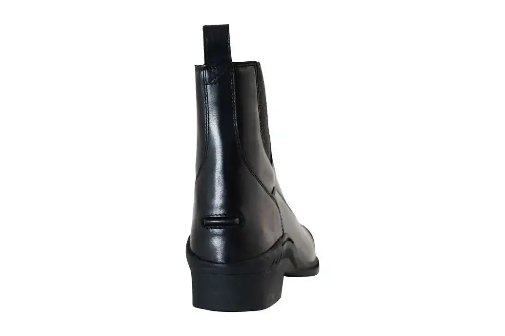 Structured Zip Leather Paddock Boots
