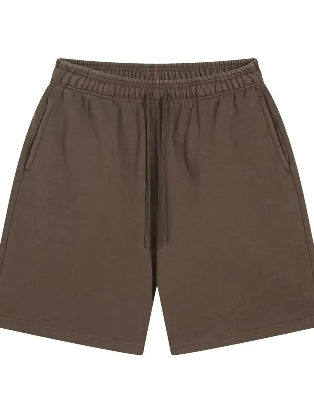 Drawstring Cotton Blend Easy Waist Casual Shorts