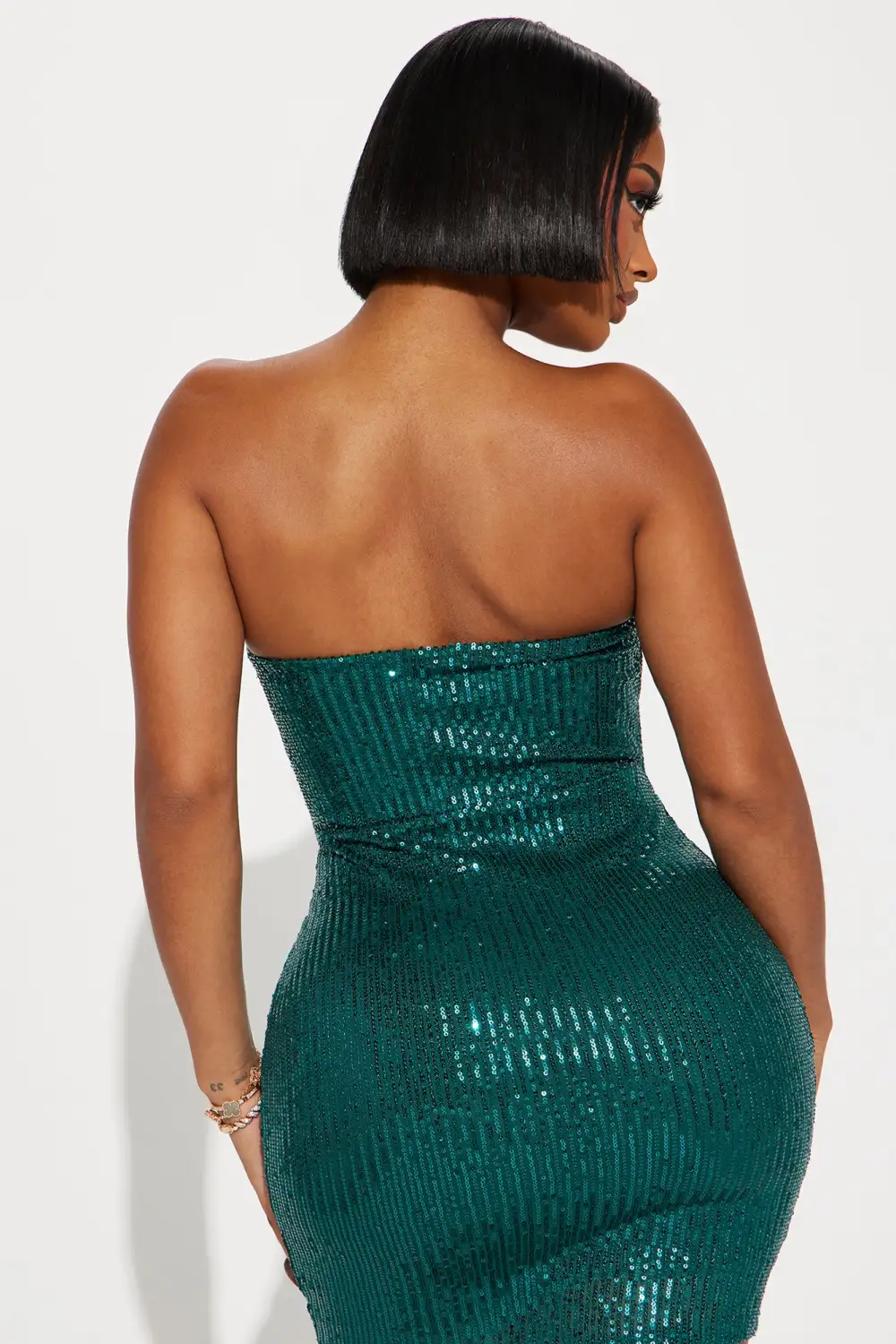 Dani Sequin Micro Mini Dress - Hunter