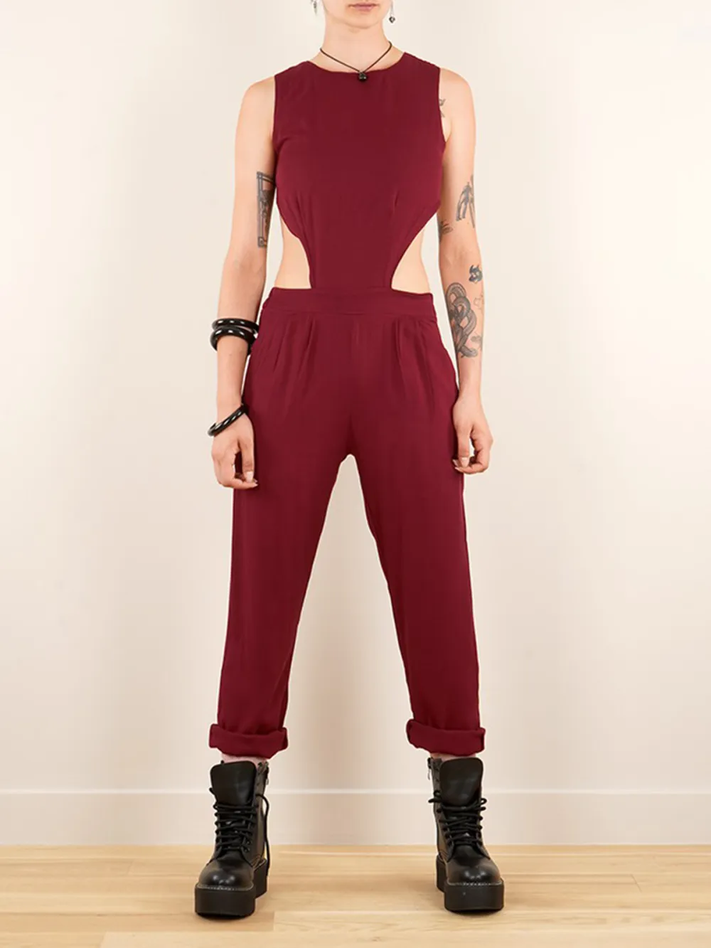 Bare Back Strappy Jumpsuit