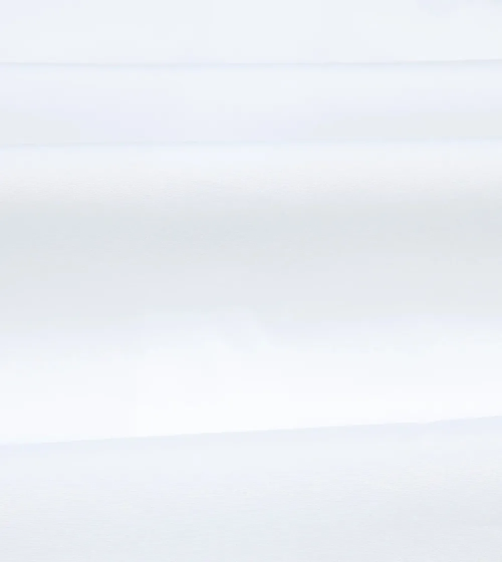 Casual Style White Cotton Spread Collar Poplin Shirt