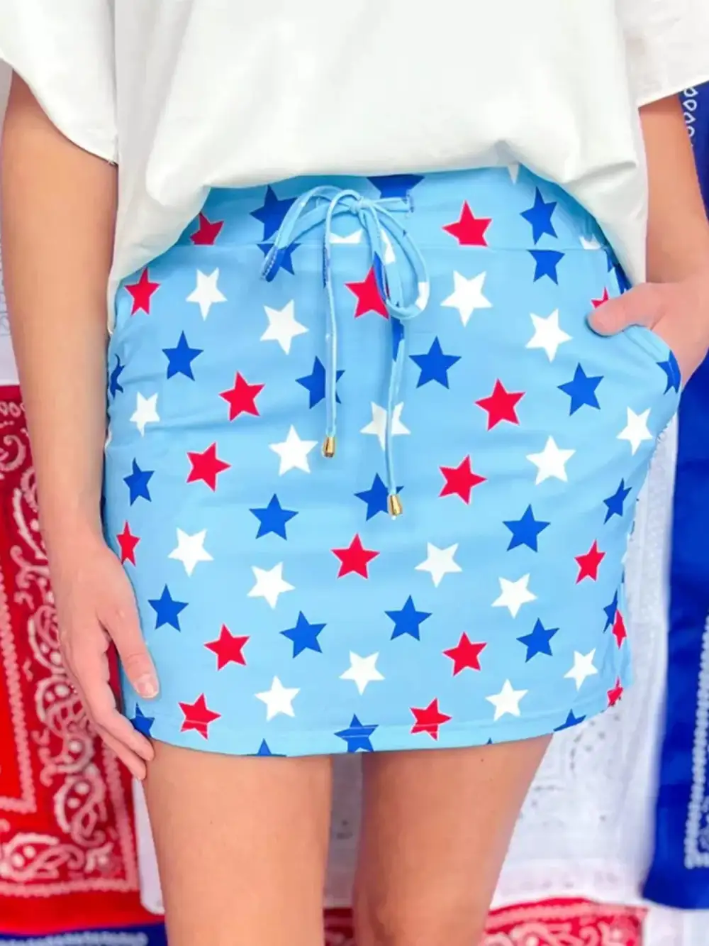 Mini Drawstring Skort