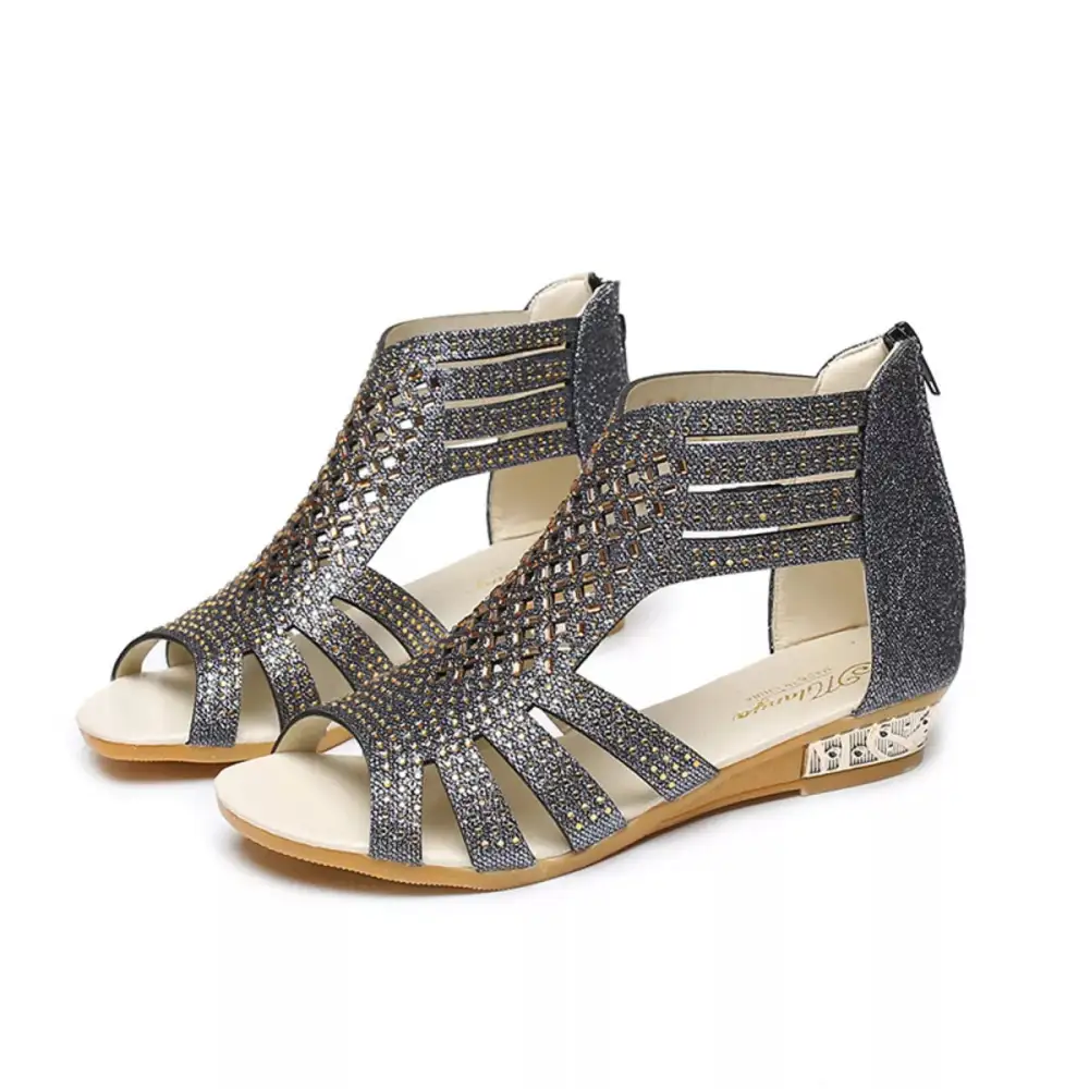 Rhinestone Open Sandals