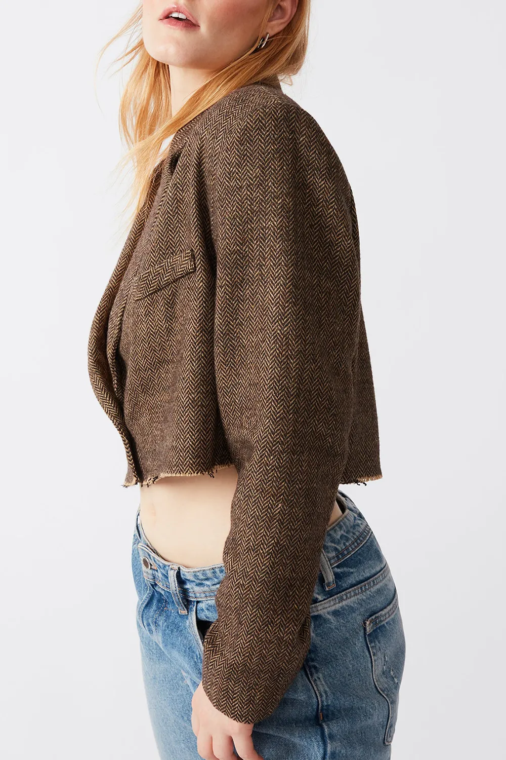 CROPPED CROPPED BLAZER BLACKWHITE