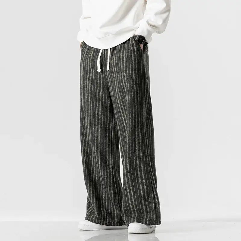 Men's Striped Relaxed Trousers