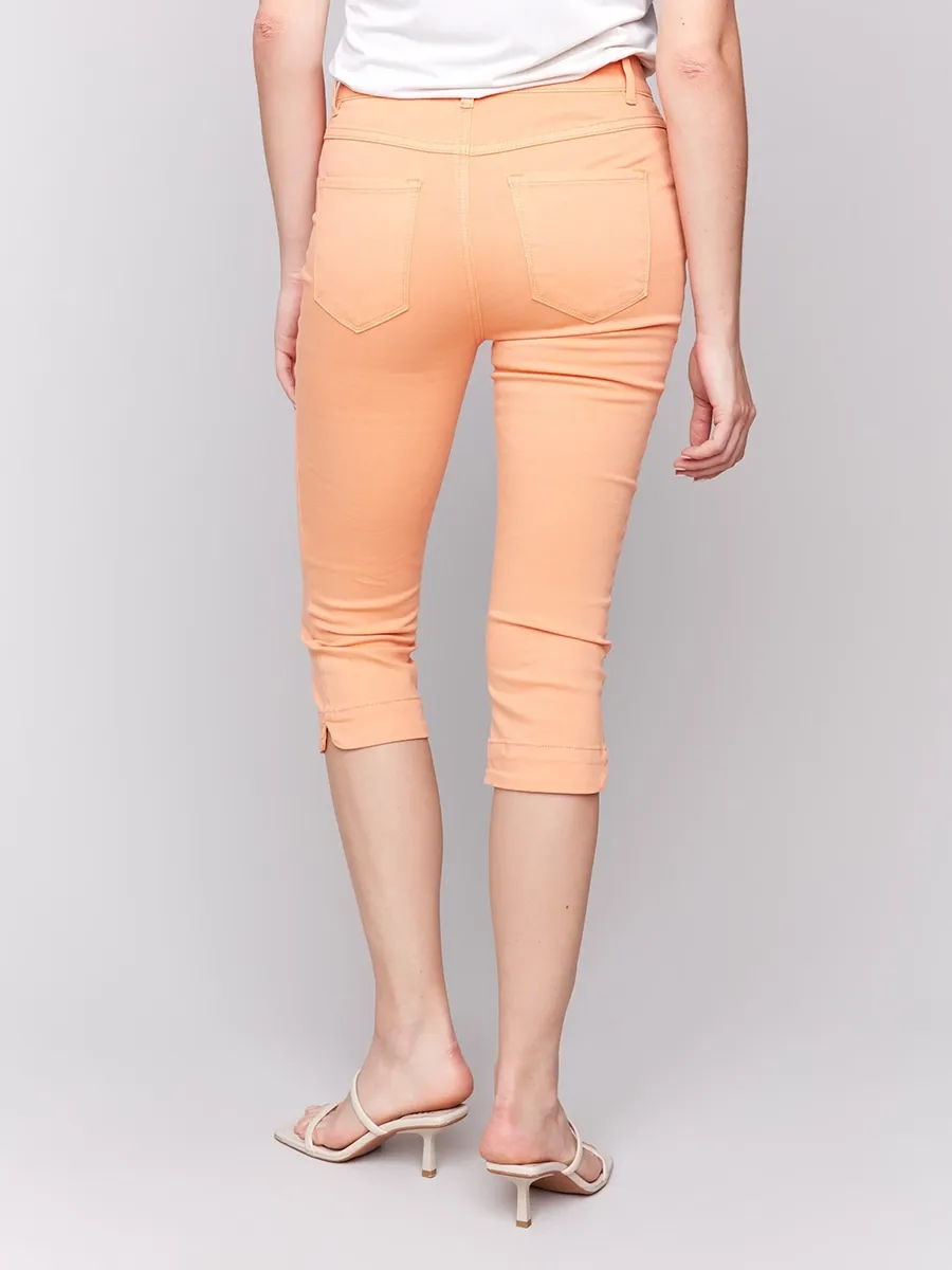 Women's Breathable Cotton Twill Cropped Pants