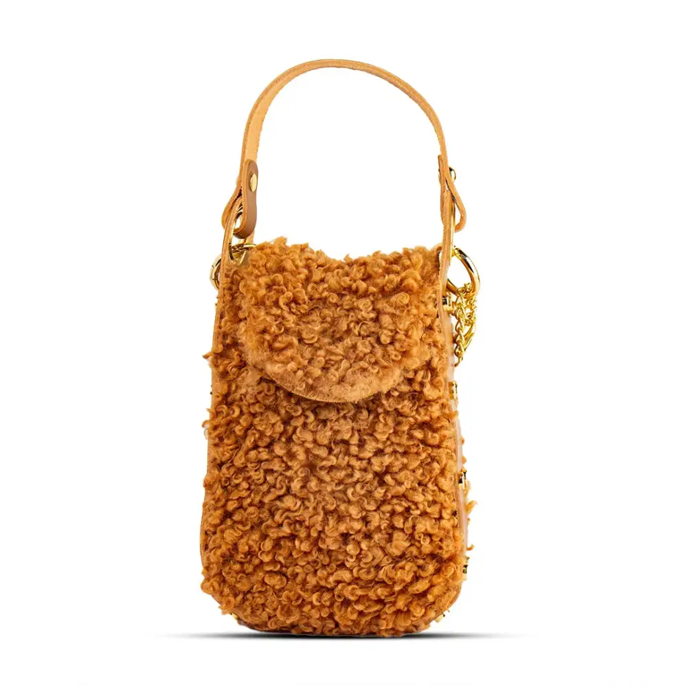 Versatile Handheld Fur Handbag