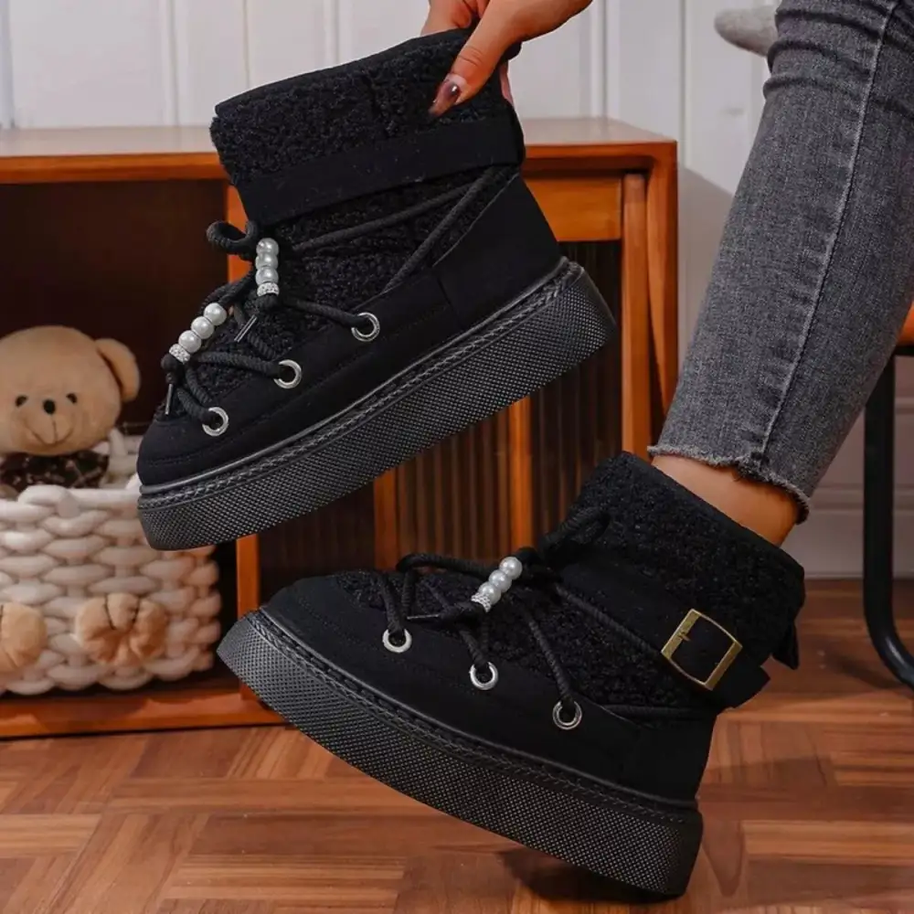 Classic Lace-Up Platform Boots