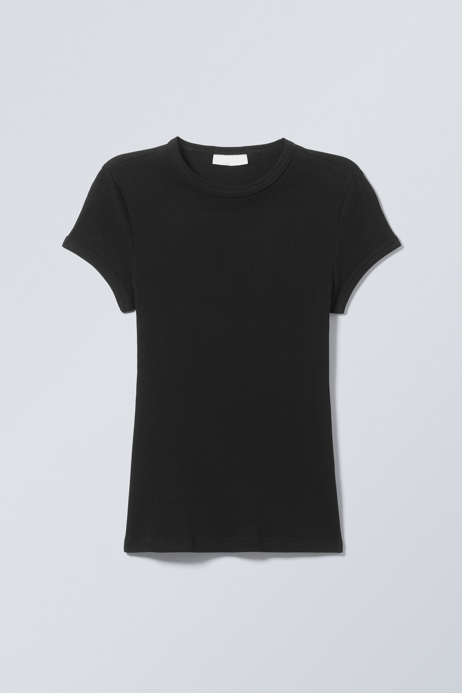 Ribbed Short Sleeve T-Shirt