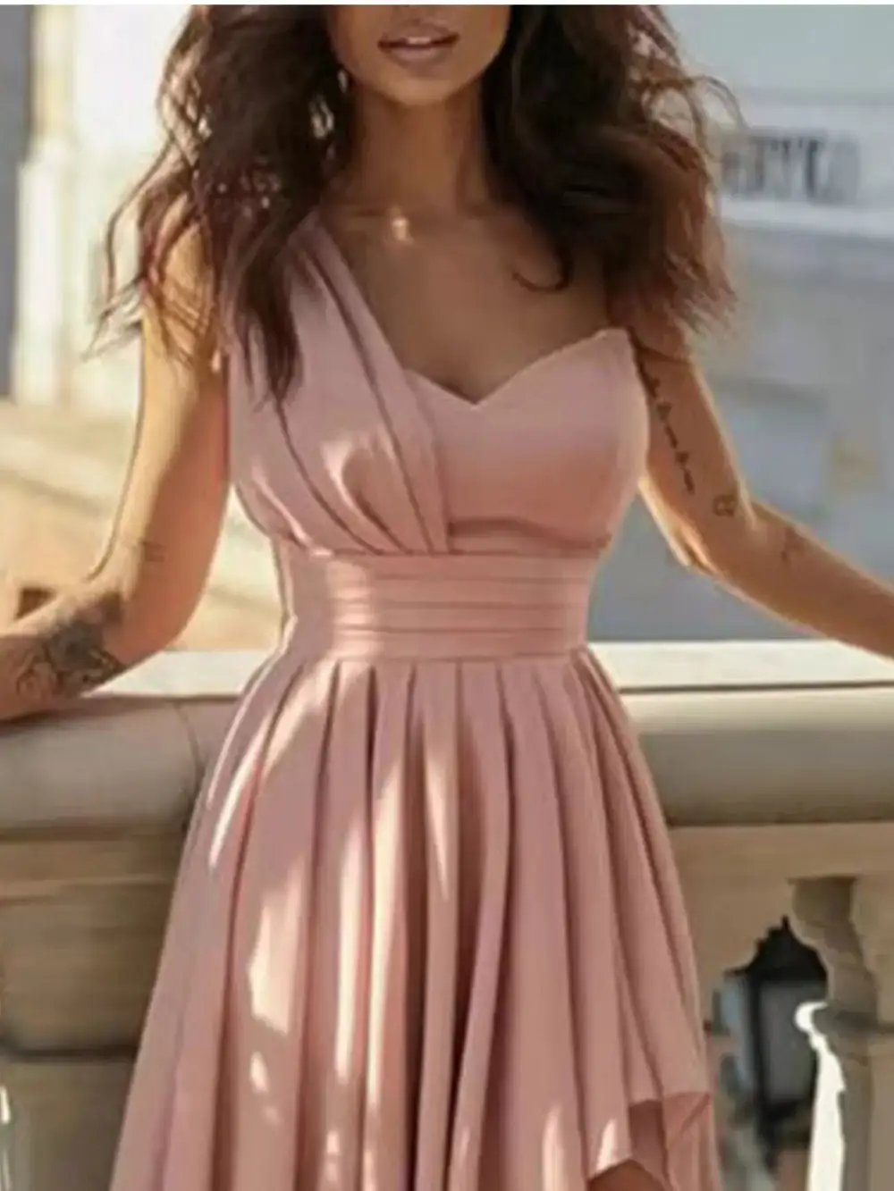 Shoulder Maxi Dress