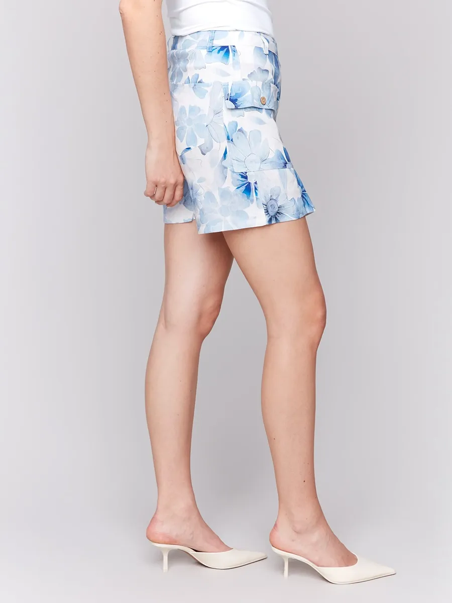 Women's Culottes With Abstract Art Pattern