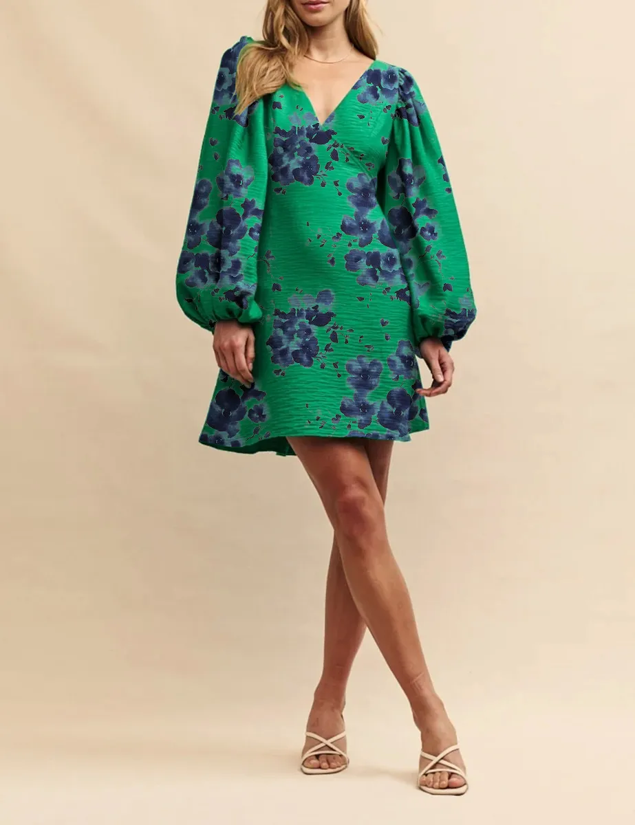 Emerald Green Zendaya Mini Dress