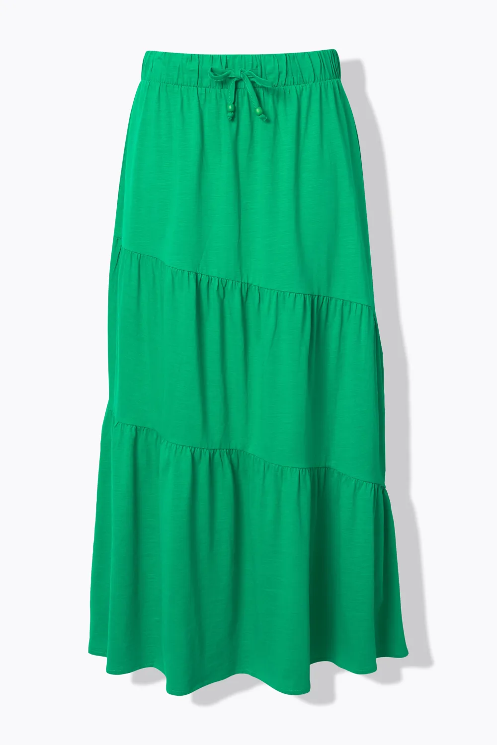 Solid Color Flared Skirt