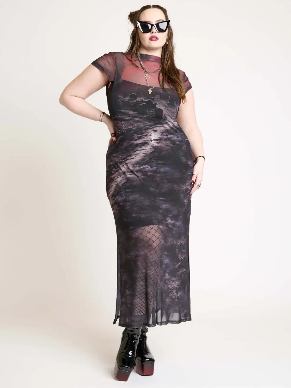 Graveyard Mesh Dress