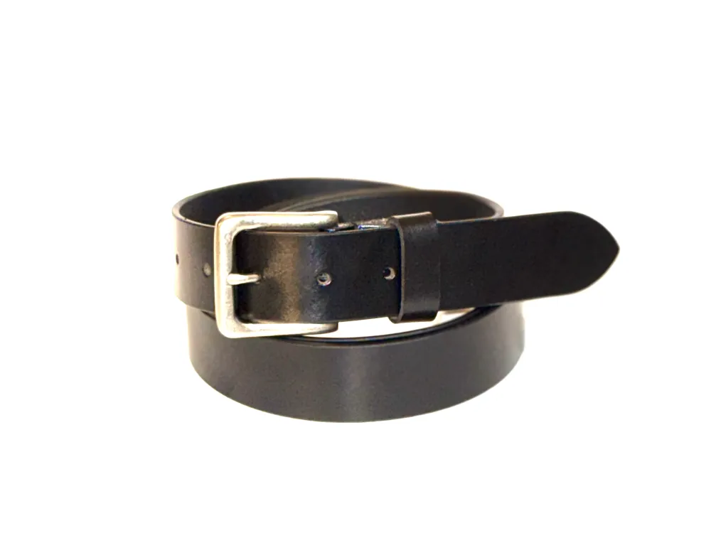 Polished Buckle Formal Leather Belt