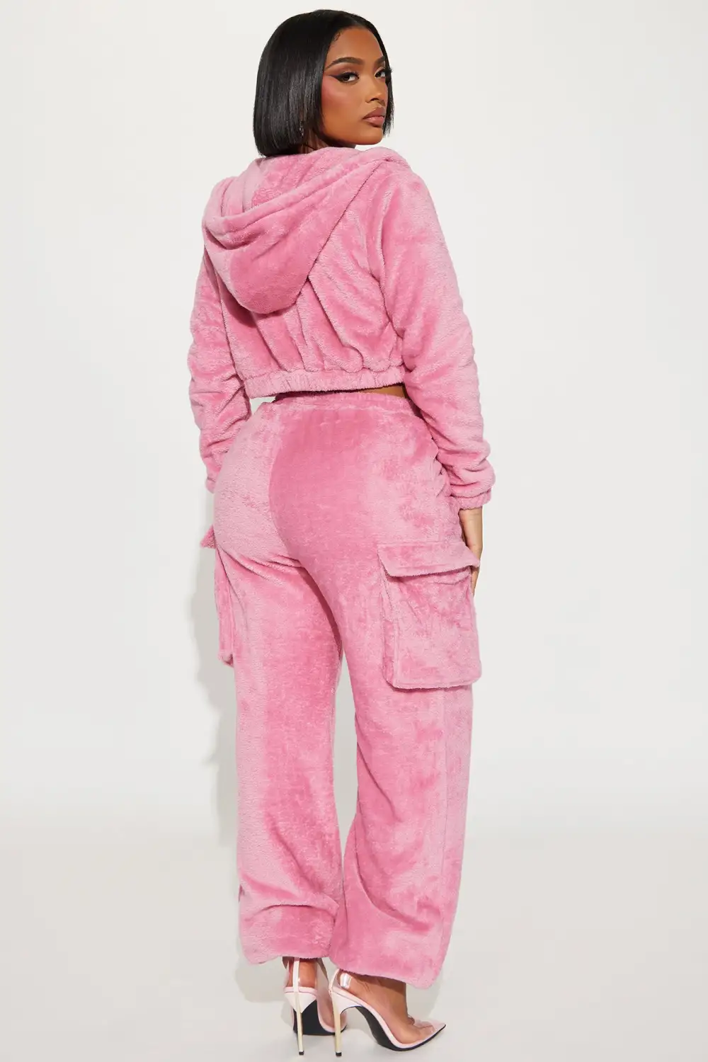 Katie 3 Piece Snuggle Pant Set - Pink