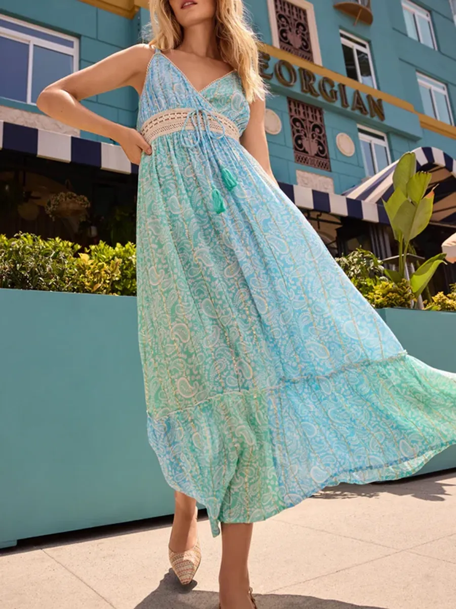 High-End And Elegant Gradient Long Dress