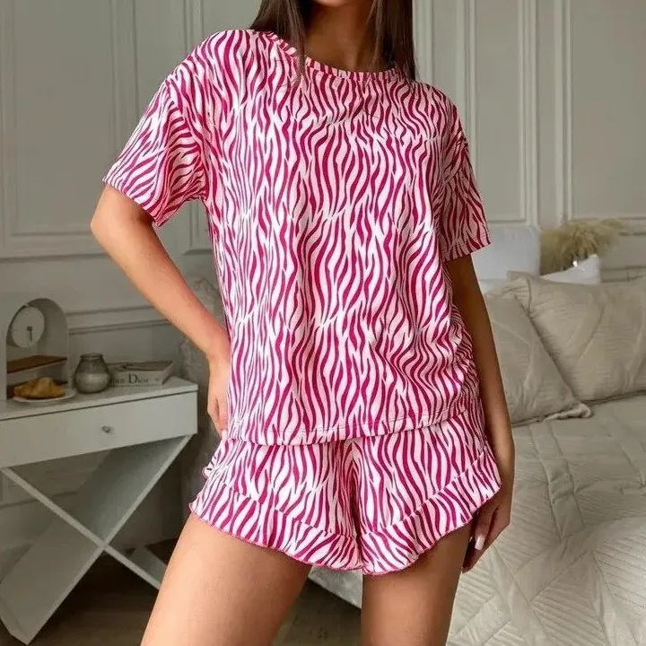 Knit Russian Cross Border Pajama Set