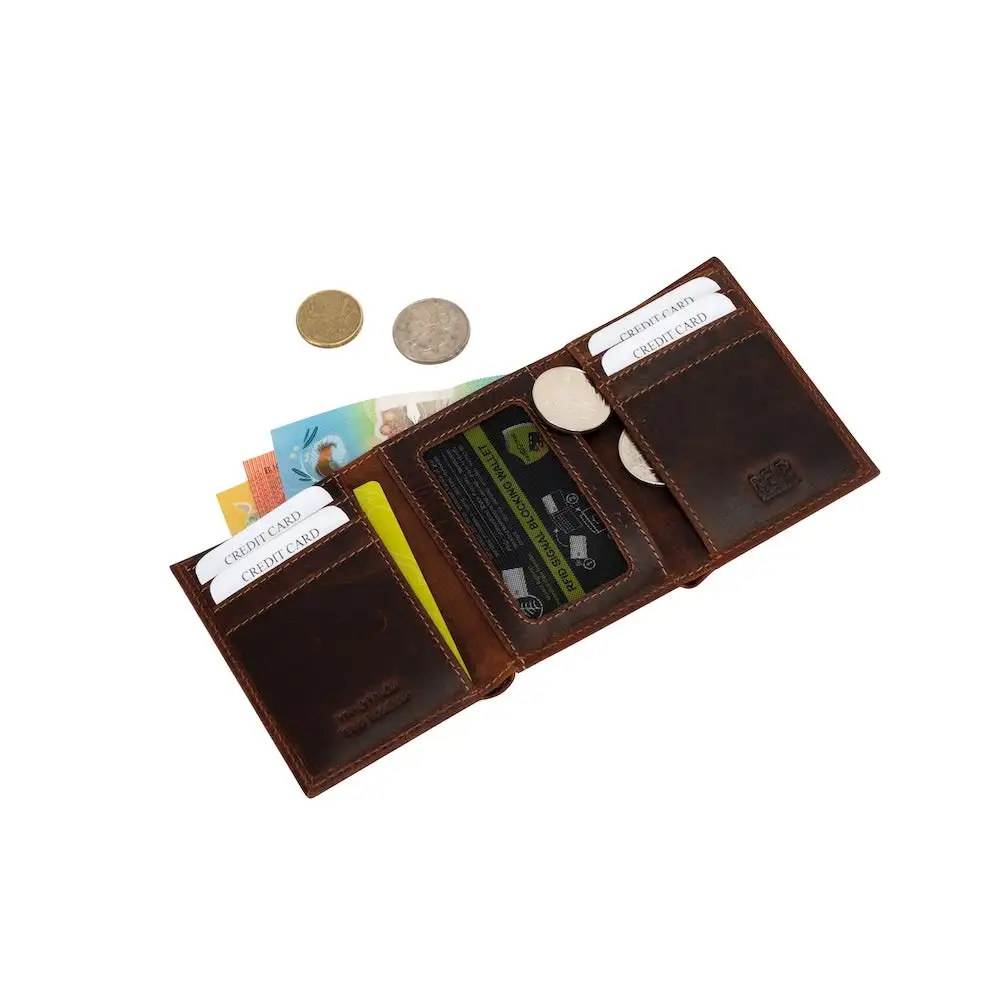 Trifold  Leather Wallet