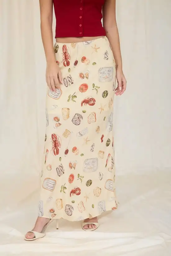Tulle Midi Skirt