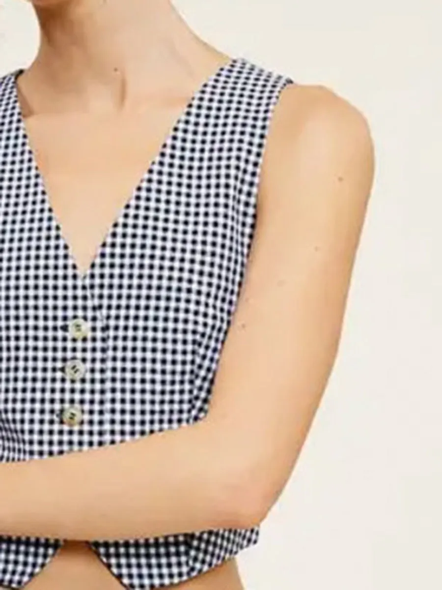 Gigi Gingham Vest