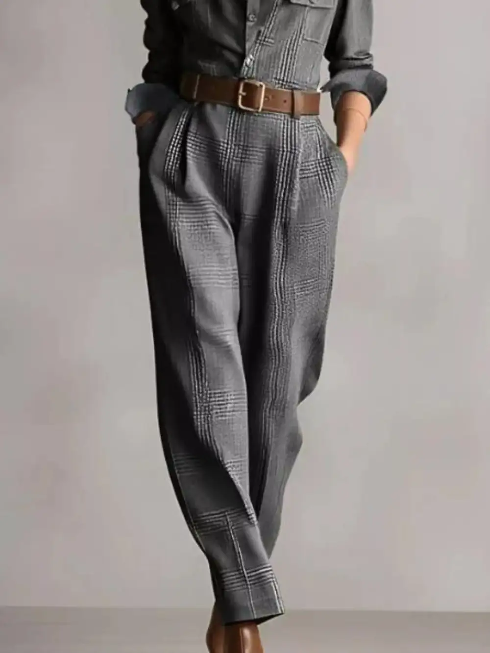 Polished Button Front Button Jumpsuit