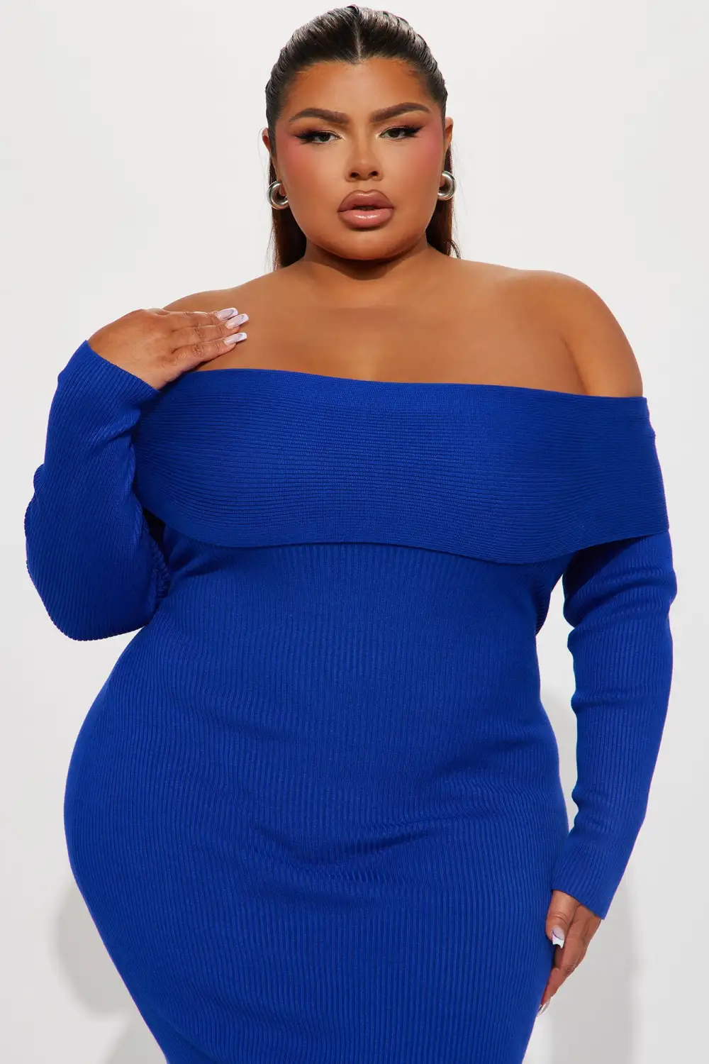 Tamara Sweater Maxi Dress - Royal