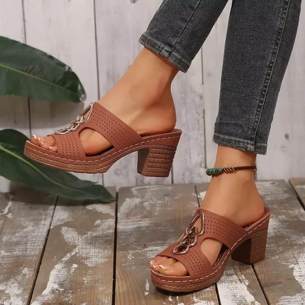 Easygoing Heels Block Heel Sandals
