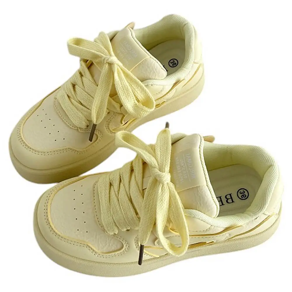 Self Made Skater Sneakers In Yellow