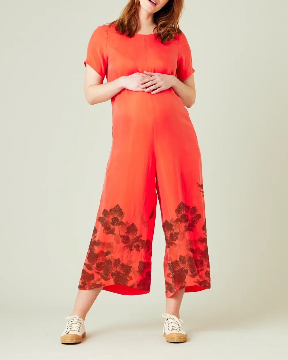 CORAL CUPRO JUMPSUIT