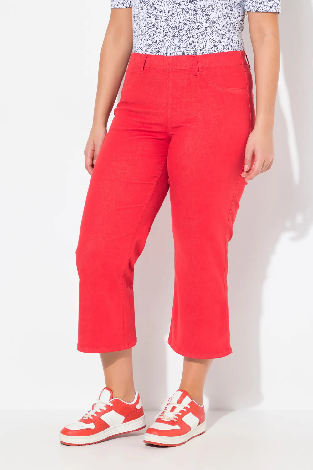 Solid Color Bell Bottom Jeans