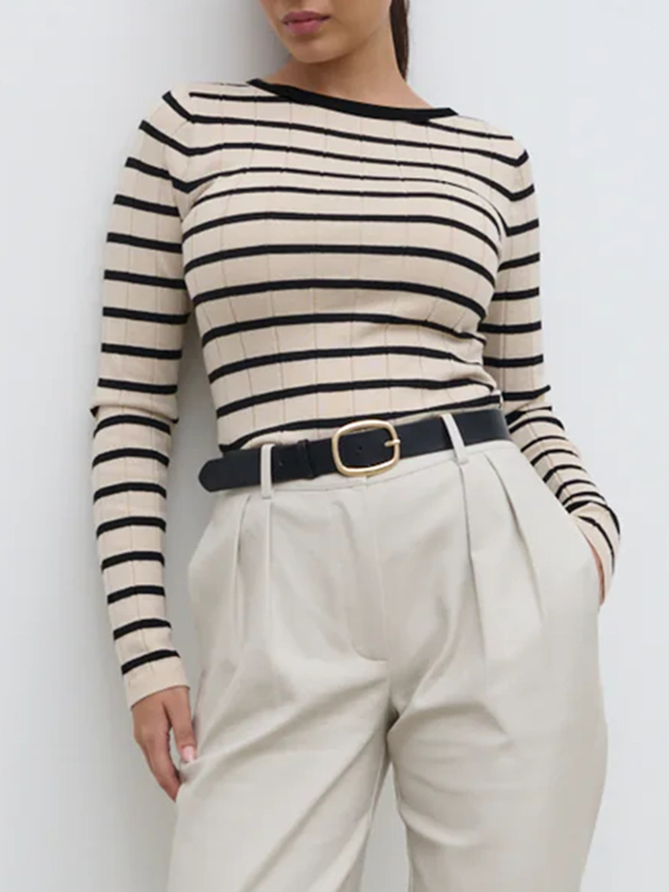 Stripe Knit Top