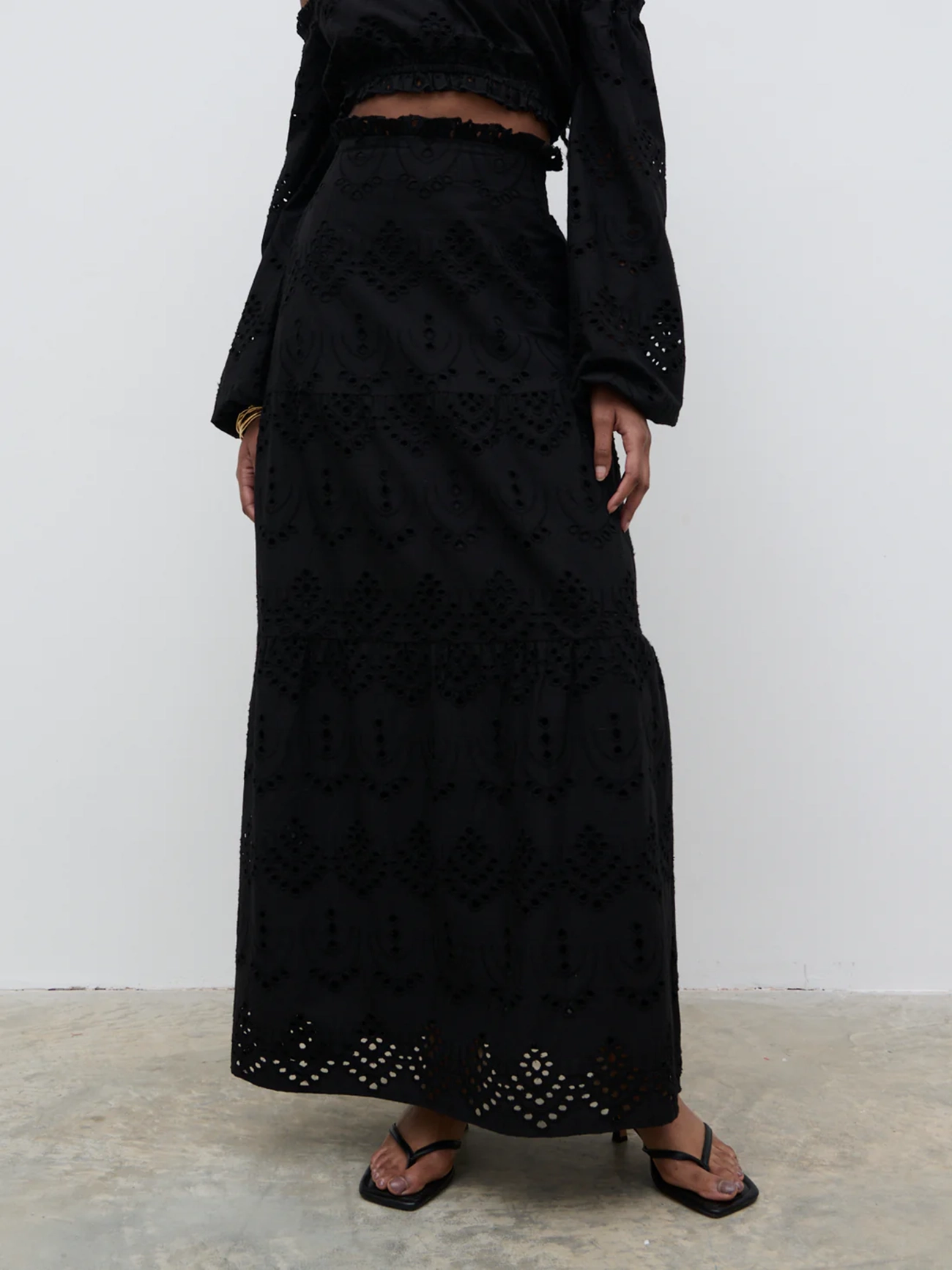 Broderie Maxi Skirt