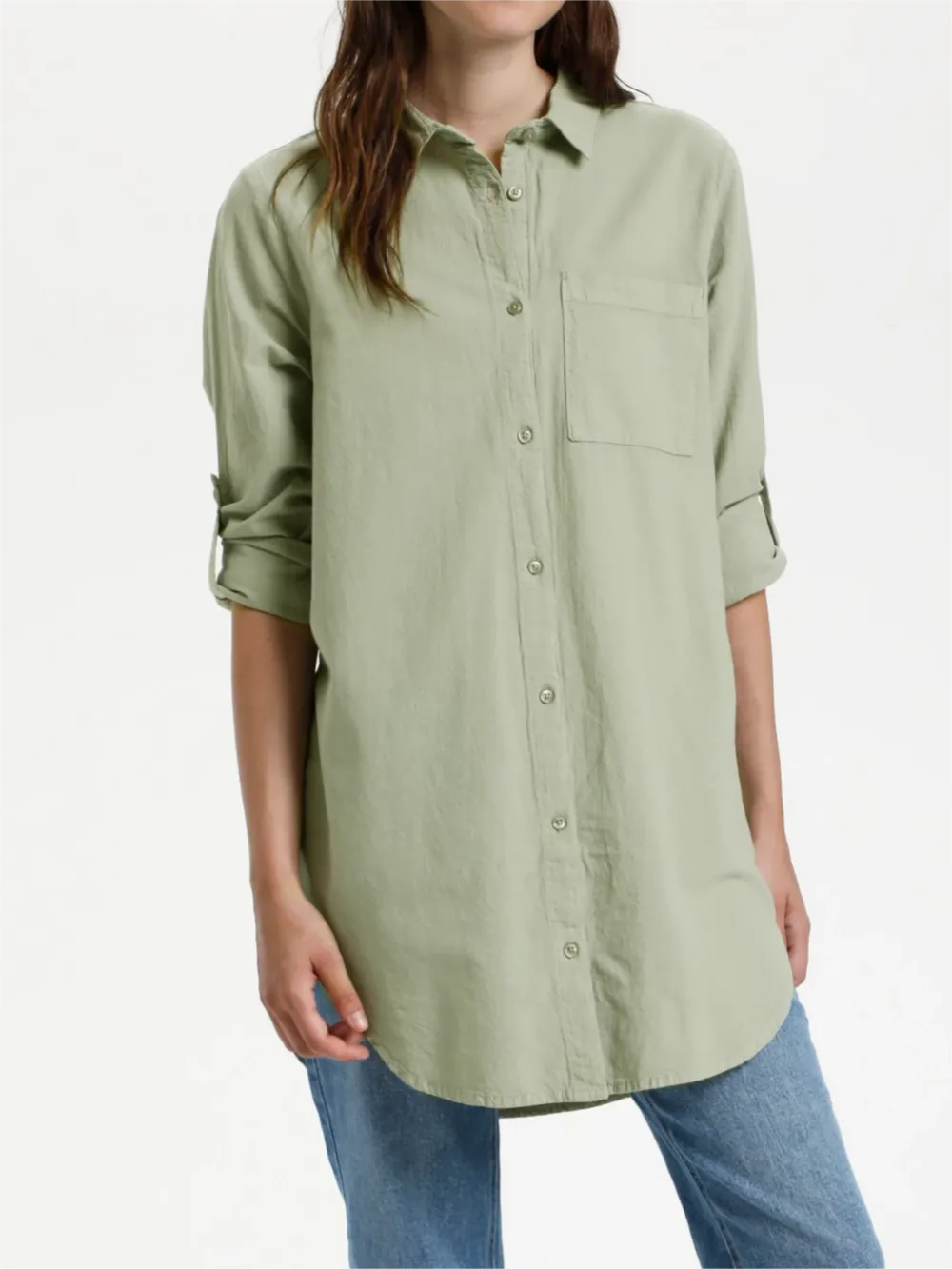 Anaya Button Longline Shirt